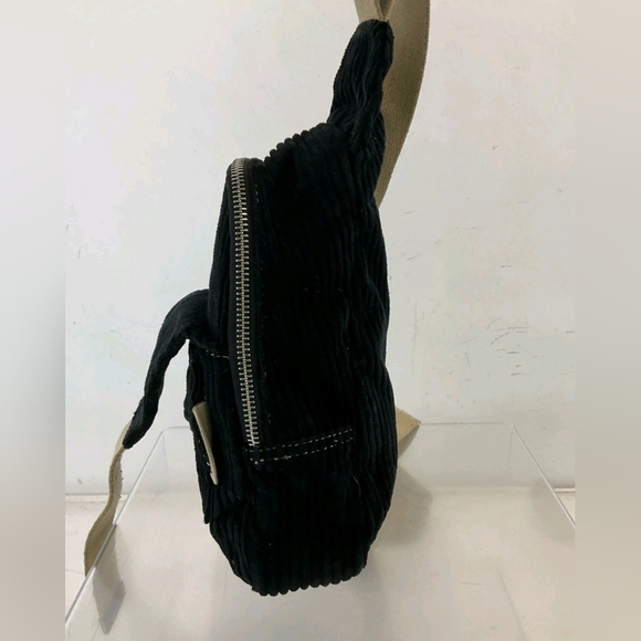 TRUE RELIGION VTG EXCELLENT Black Corduroy Sling Bag ? Rare HTF main image 15